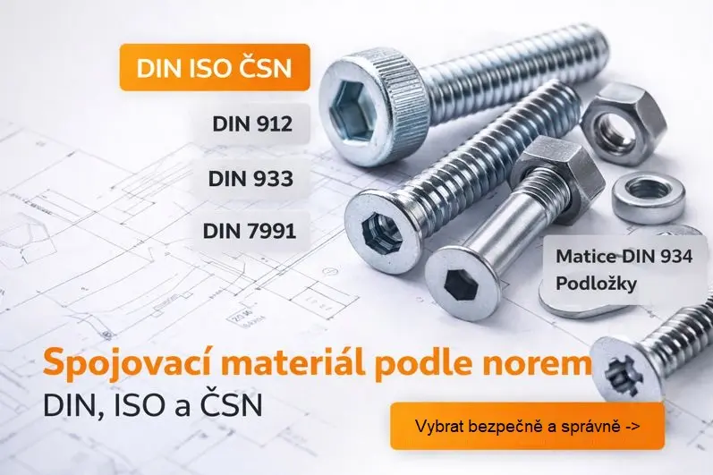Jak číst DIN, ISO a ČSN u spojovacího materiálu
