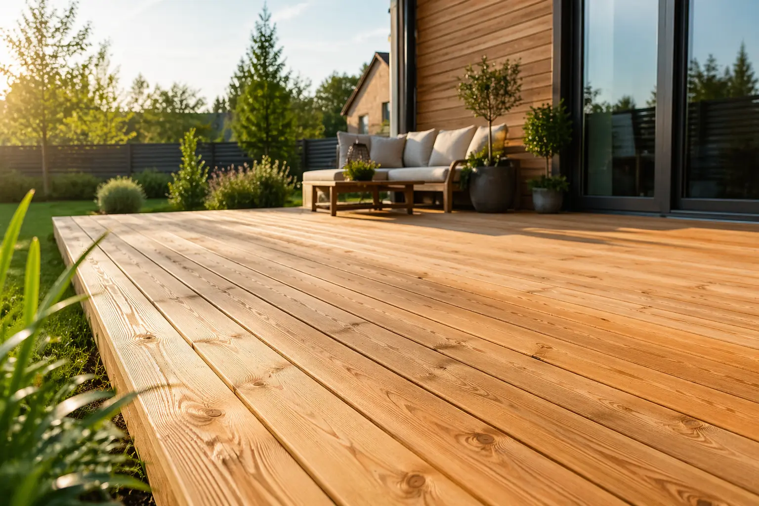 Jak vybrat terasová prkna – modřín vs smrk a borovice