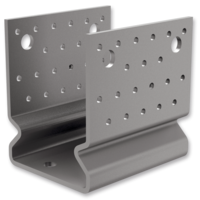 Kotevní prvek Typ U 80x80x4,0 s prolisem