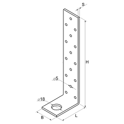 Kotevní prvek L Typ2 285x65x105x4,0