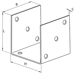 Kotevní prvek Typ U 140x100x120 - 4,0