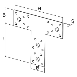 Spojovač T 160x98x45x2,0 