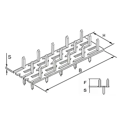 Styčníková deska s hroty 35x84x1,5 oboustranná 