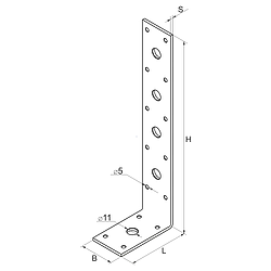 Úhelník 90° Typ3 120x40x60x3,0