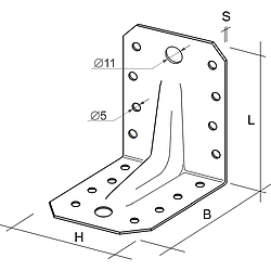 Úhelník 90° Typ4 Prolis 35x50x50x2,0 