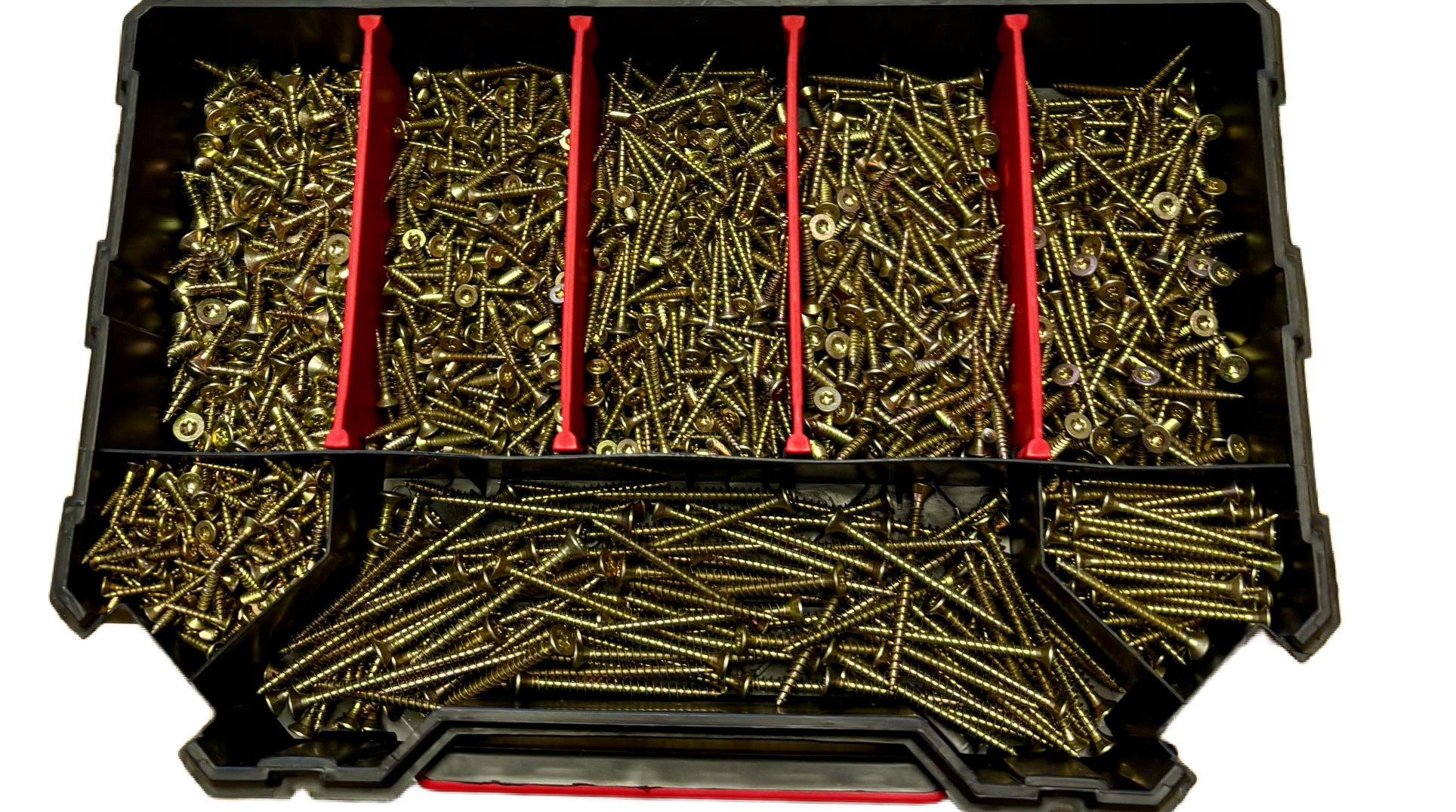 Sada univerzálních vrutů - 2000 kusů TORX v značkovém plastovém organizéru