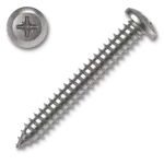 Šroub do plechu s půlkulatou hlavou 4,2x45 PH ZB DIN 7981C závit celý