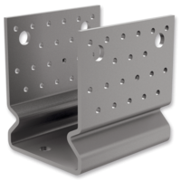 Kotevní prvek Typ U 90x80x4,0 s prolisem