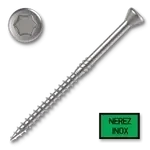 Vrut terasový 5,0x60 zápust.hl. TX25 A4 nerez - 100 ks