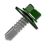  Šroub samovrtný (farmářský) 4,8x20 s podložkou EPDM (RAL 6020) zelená dřevo/plech